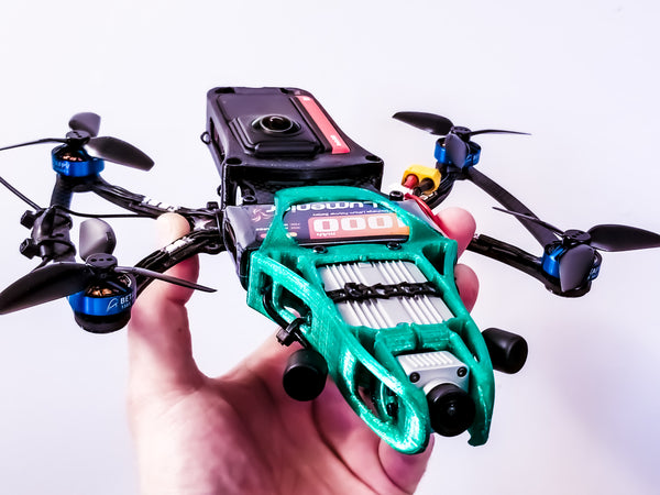 Cine-Bird OG FPV Frame Kit - MAX Edition w/ INVISIBLE DRONE Feature (for GoPro MAX 360 camera)
