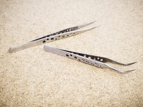 Stan FPV Brand Tweezers (Straight + Angled Tip 2-Pack Set)