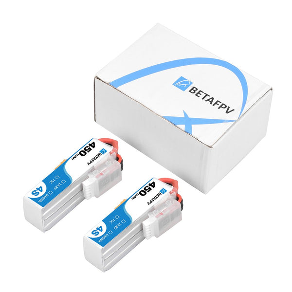 450mah 4s Lipo (2 pack) (Betafpv) (xt30)