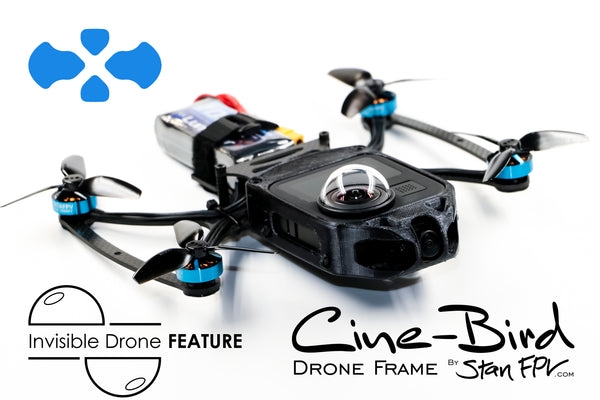 Cine-Bird OG FPV Frame Kit - MAX Edition w/ INVISIBLE DRONE Feature (for GoPro MAX 360 camera)