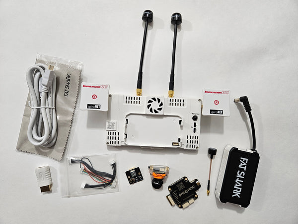 Fat Shark Original Byte Frost HD Video SYSTEM with ALL Antennas INCLUDED - Out of Box - Never Used