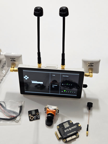 Fat Shark Original Byte Frost HD Video SYSTEM with ALL Antennas INCLUDED - Out of Box - Never Used